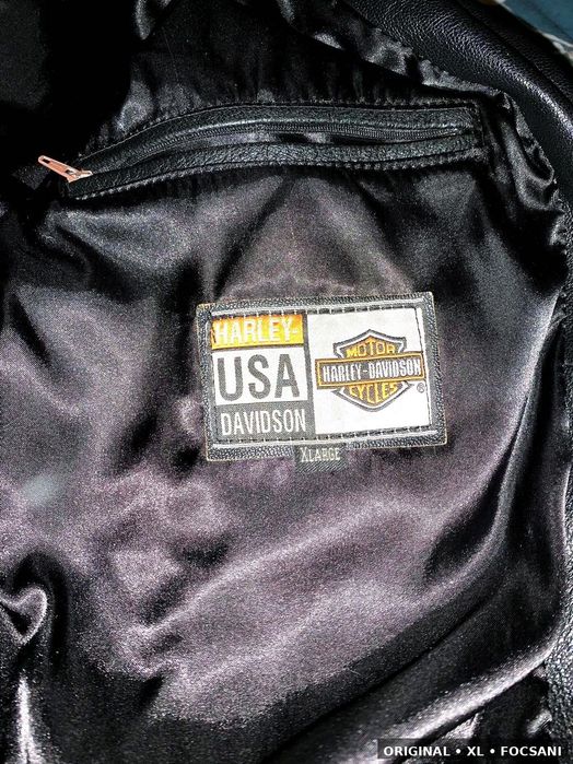 Geaca Piele Naturala Harley Davidson Screamin Eagle Distressed XL - Originala