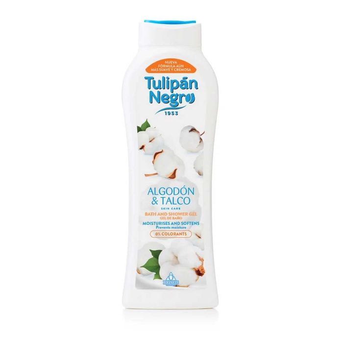 Gel de duș Tulipan Negro Algodon & Talco, 650ml