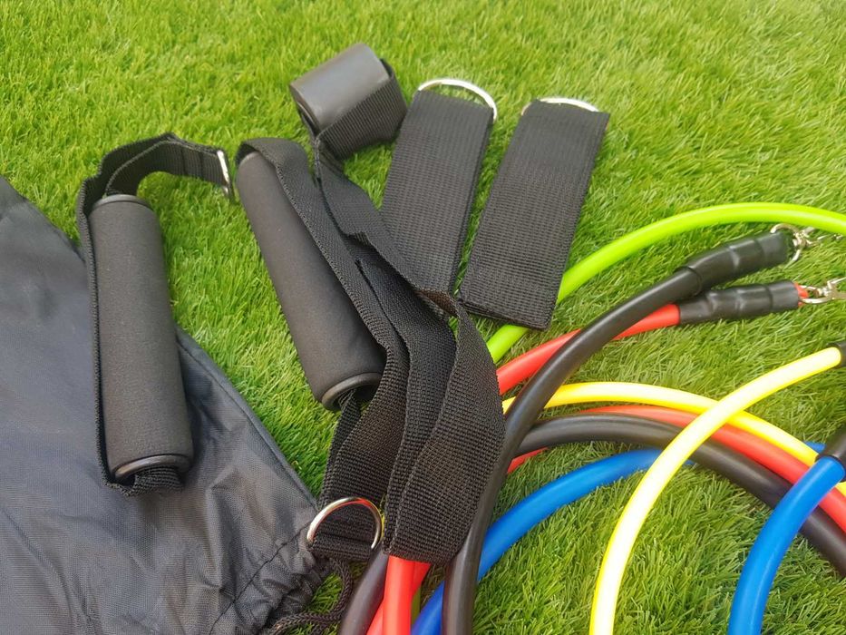 Ластици за тренировка комплект от 11-сет части фитнес ластик