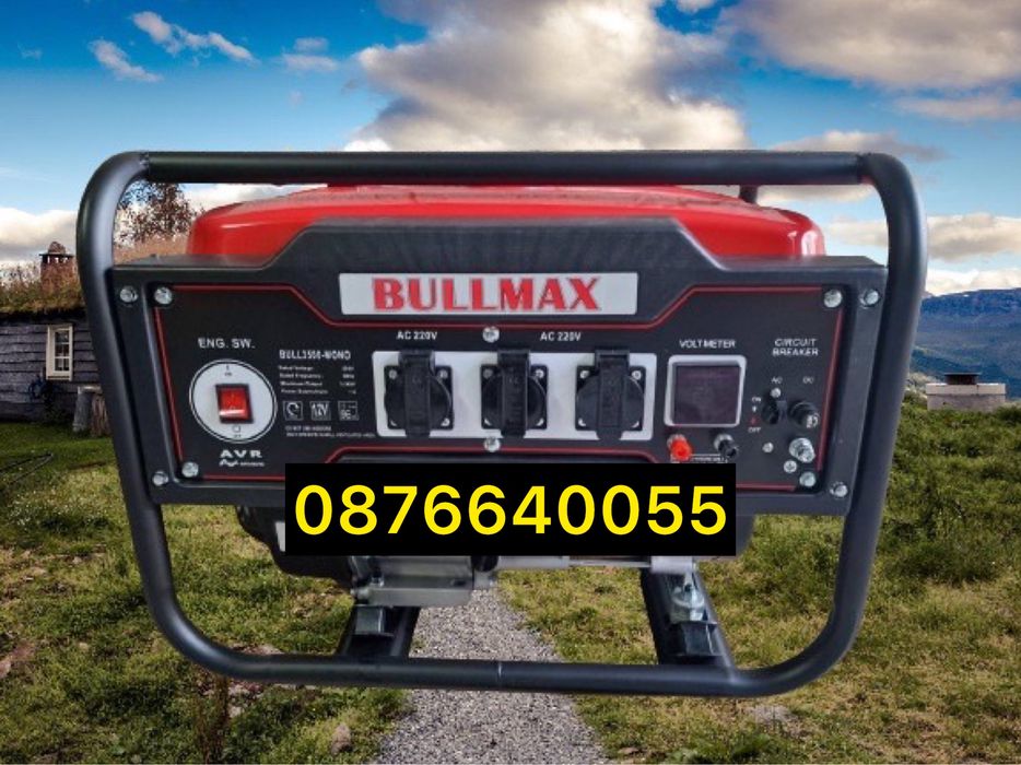 Бензинов генератор за ток 3.5 KW с медни намотки