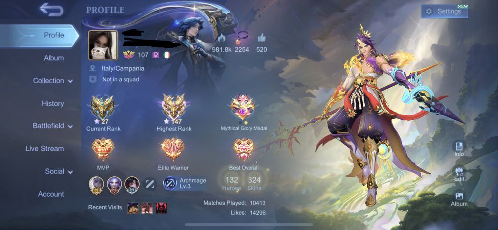 Продам аккаунт Mobile Legends, мобайл легендс mlbb, ml млбб