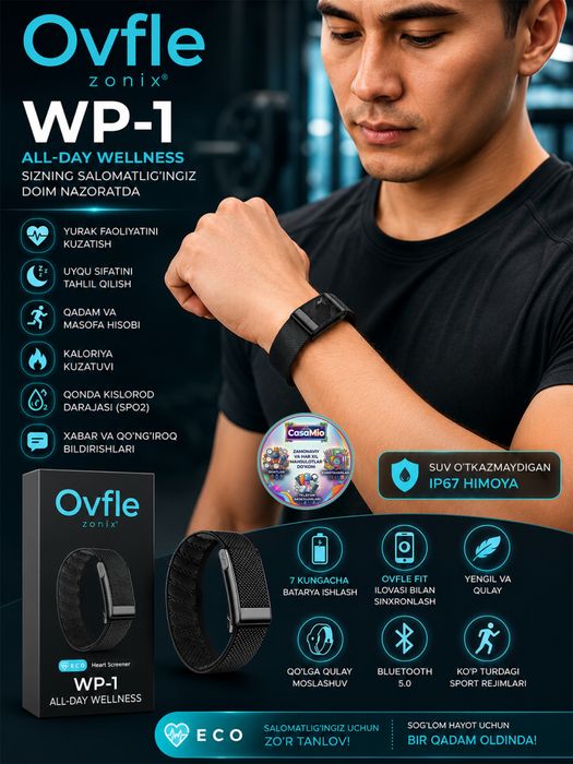 Ovfle smart braslet whoop bilan 1ga1