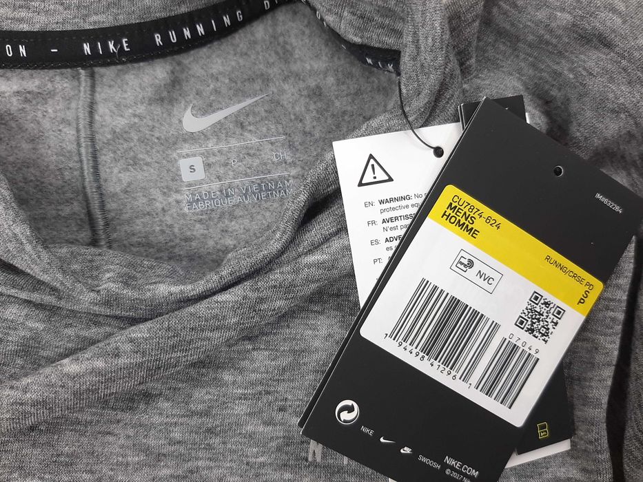 Nike Sphere Run Division - Оригинална мъжка блуза с вълна размер S