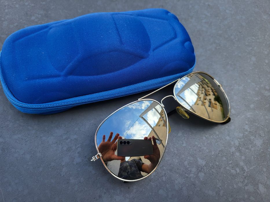 Ochelari soare Ray Ban argintiu mat