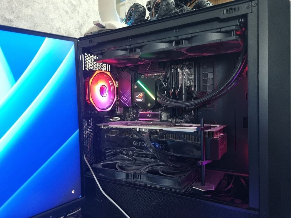 Ryzen 7 7800x3d Rtx 3080ti Ram 32 Gb Nvme 1 Tb
Asus ruijin 360 mm водя