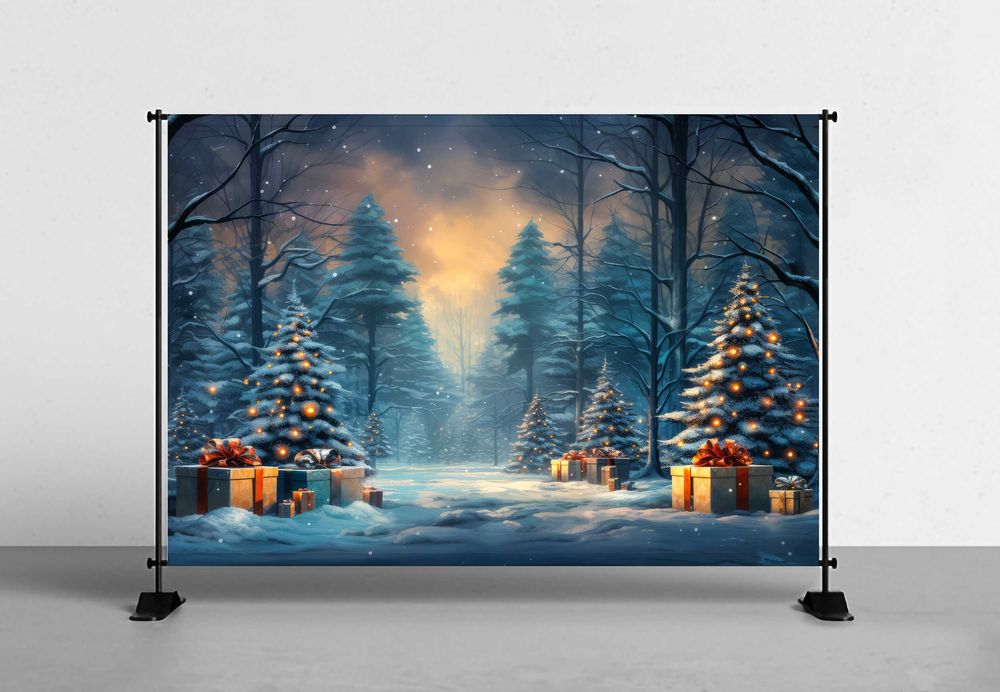 Fundal Foto Textil - Personalizat - Tematica Craciun 2025