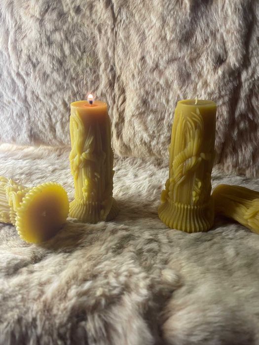 Lumanare din ceara de albine naturala handmade