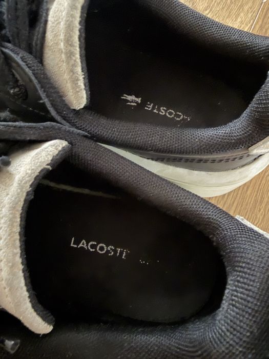 Кеды черные lacoste