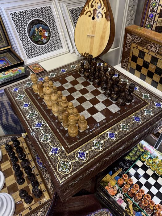 Eksklyuziv O‘zbek milliy shahmat – Sovg‘alik VIP to‘plam