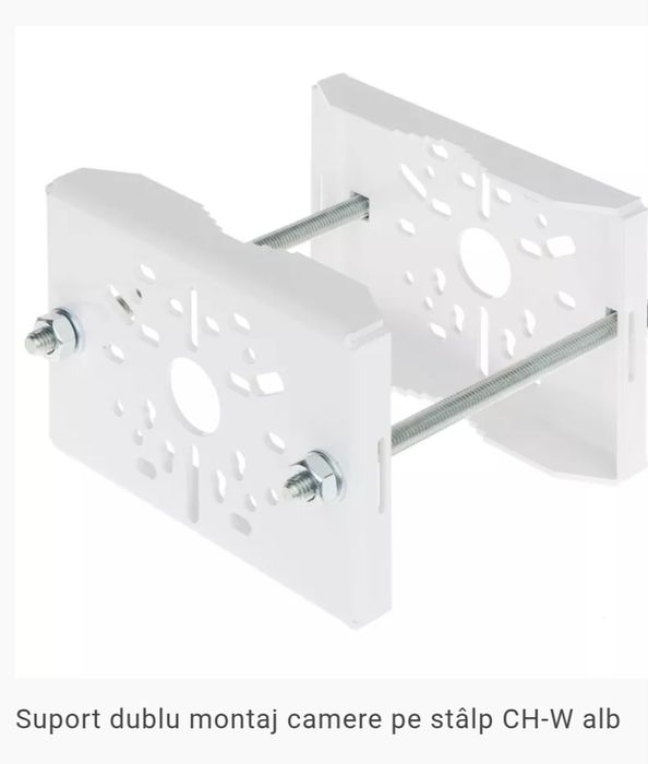 Suport dublu stalp camera filmat exterior