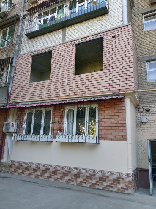 Кладка кирпича балкон balkonga g'ish teramiz