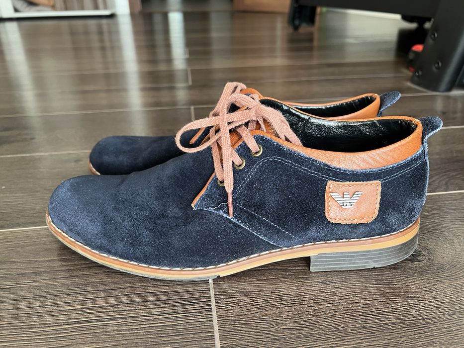 Pantofi Armani piele intoarsa