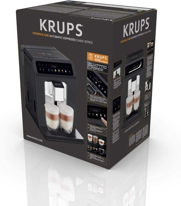 Нов Кафеавтомат Krups Evidеnce EA895N10, 2.3л, 15 бара, 12 програми