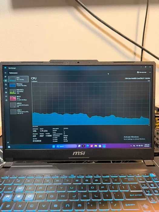 Laptop MSI / I7 Gen.13 / 16 GB RAM DDR5 / RTX 4060 / Garantie *Krom Amanet Margeanului *