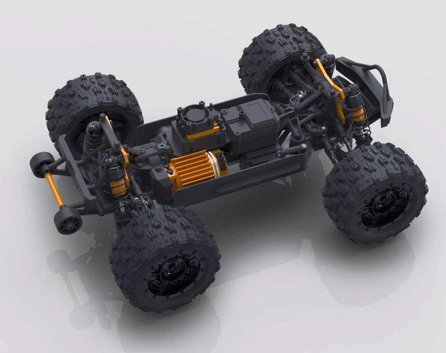 Mini Monster ZD Racing MT-16 1:16, brushless, 80км\ч, Черно