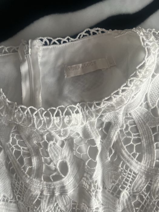 Rochie de ocazie alba marime l