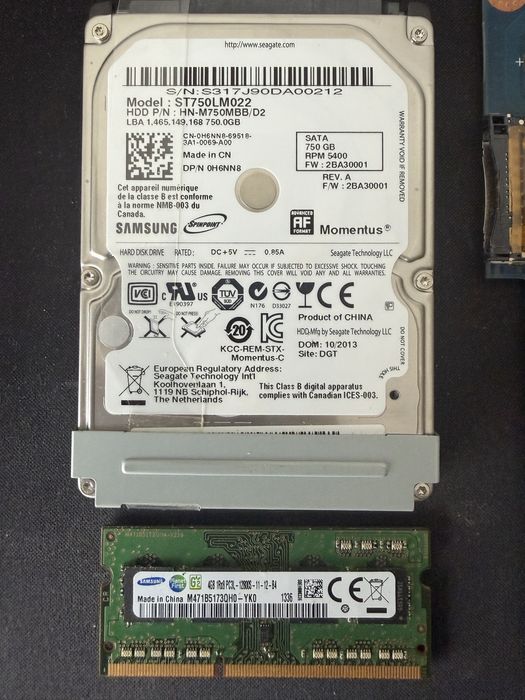 Материнская плата, ОЗУ, hdd