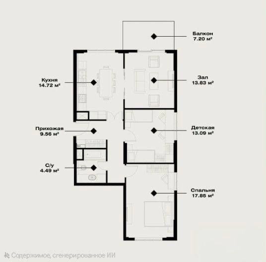 Продаю свою квартиру 3/3/115в ЖК Oz Mahal на Дархане
