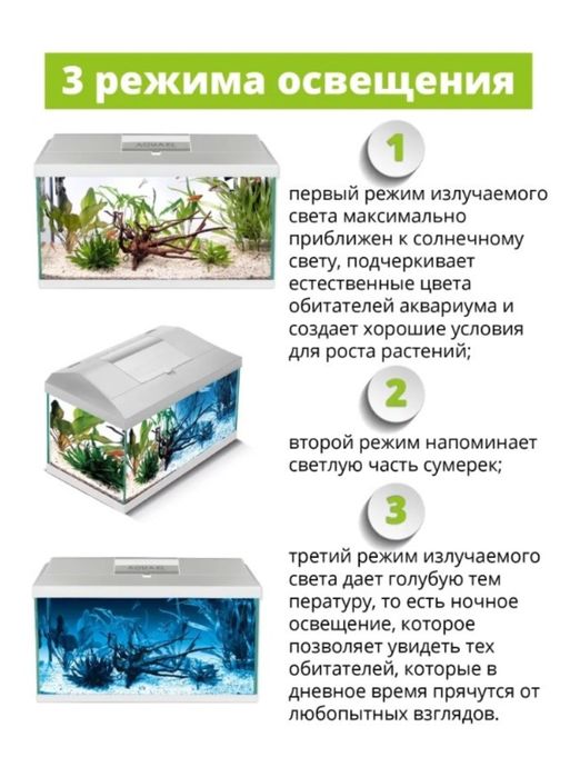 Аквариум Aquael Leddy Plus 105 л. Белый