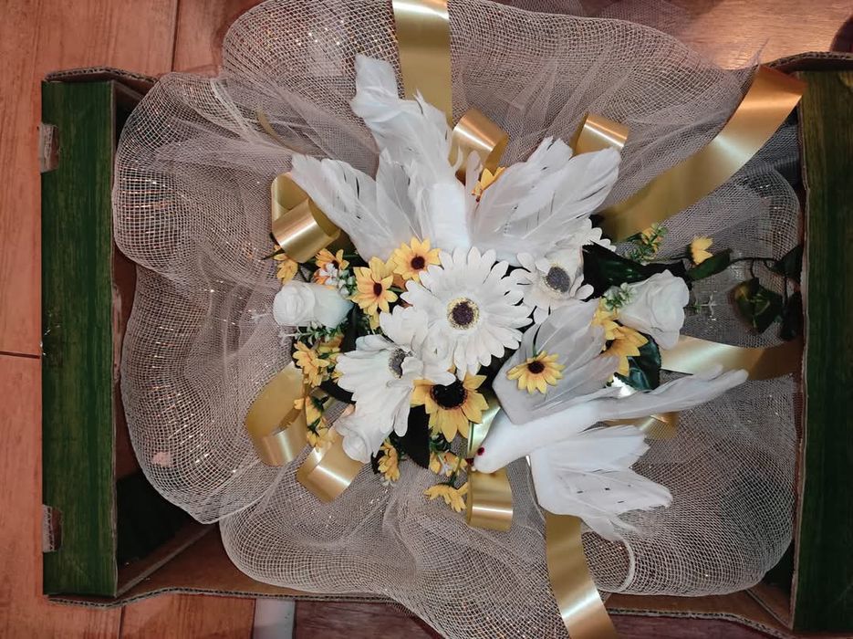 Сватбена украса със слънчогледи