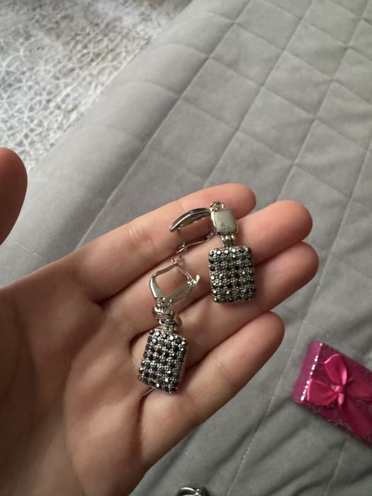 Комплект Серьги и Кольцо! Серебро 925 пр