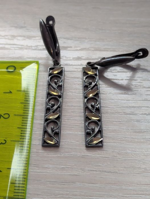 серьги серебро 925