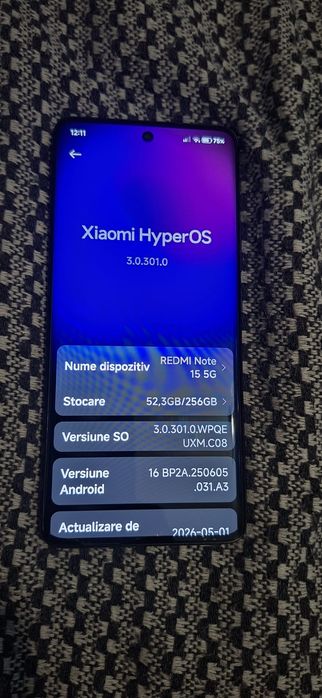 Xiaomi redmi note 15 5g 256gb impecabil