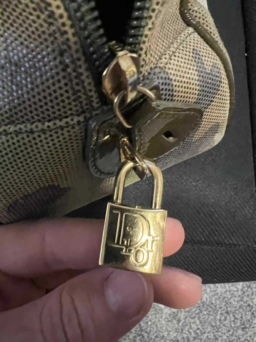 Geantă Dior Camouflage Double Saddle Bowler – originală