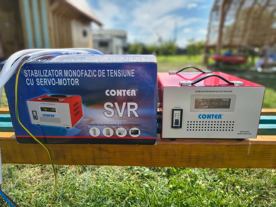 Stabilizator monofazic 5000VA / 3750W cu protectii