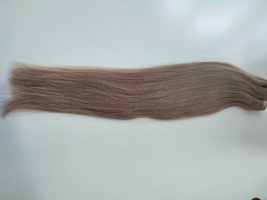 100% естествена, бразилска коса/екстеншъни с плътни краища, 47-62см