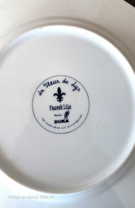 Vand farfurii portelan Duka (La fleur du lys)