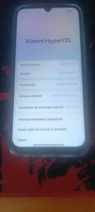 : Xiaomi Redmi 15C 5G (HyperOS / Android 15) – 128GB Stocare / 8GB RAM – Ca Nou