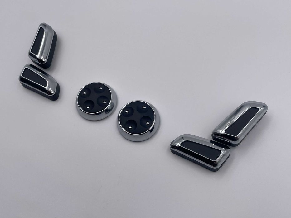Set butoane reglaj scaun electric cromate compatibil VW Skoda Seat