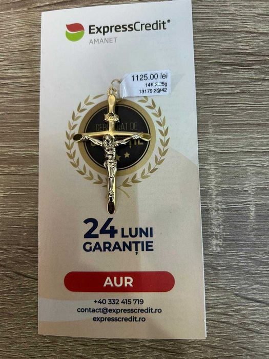 (AG42) Medalion aur 14K 2.25g b13179.2 - Garantie 2 ani!