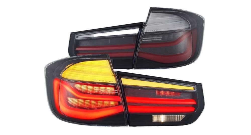 Set lampi spate, stopuri BMW Seria 3 (F31), 01.2012-12.2019, Estate, montare spate, stanga+dreapta, indicator dinamic; LED; fumuriu; Tuning
