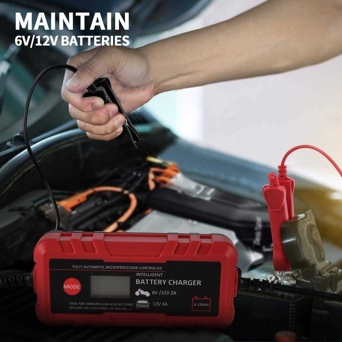 Încărcător inteligent de baterie auto 4A