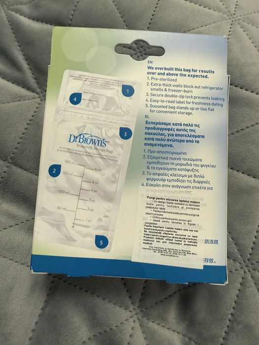 Pungi stocare lapte matern Dr. Browns