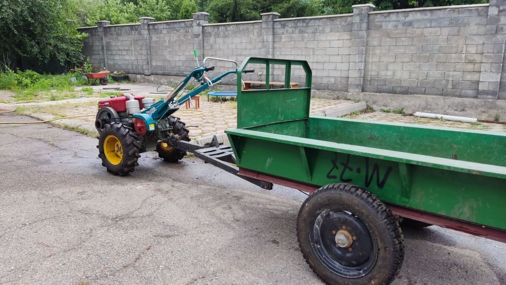 Мотоблок с прицепом