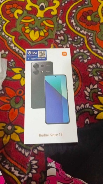Redmi Note 13 6/128mb yengi karobka dakument ochilgan ishlatilmagan