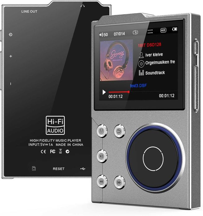 HiFi Hi-Res плеер Yoidesu (2.8") + карта 128 ГБ, Bluetooth 5.3, DSD