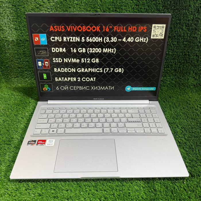 Asus vivobook R5 5600H 16gb 512gb