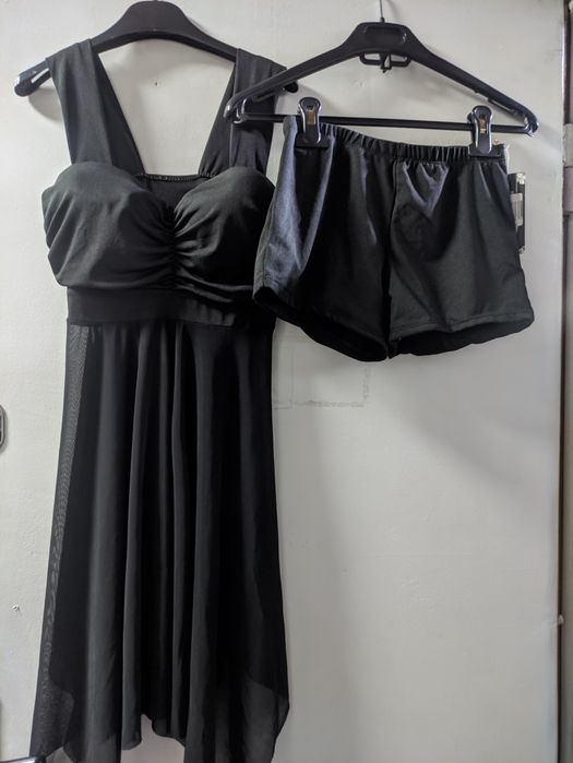 Купальник черный  раздельный