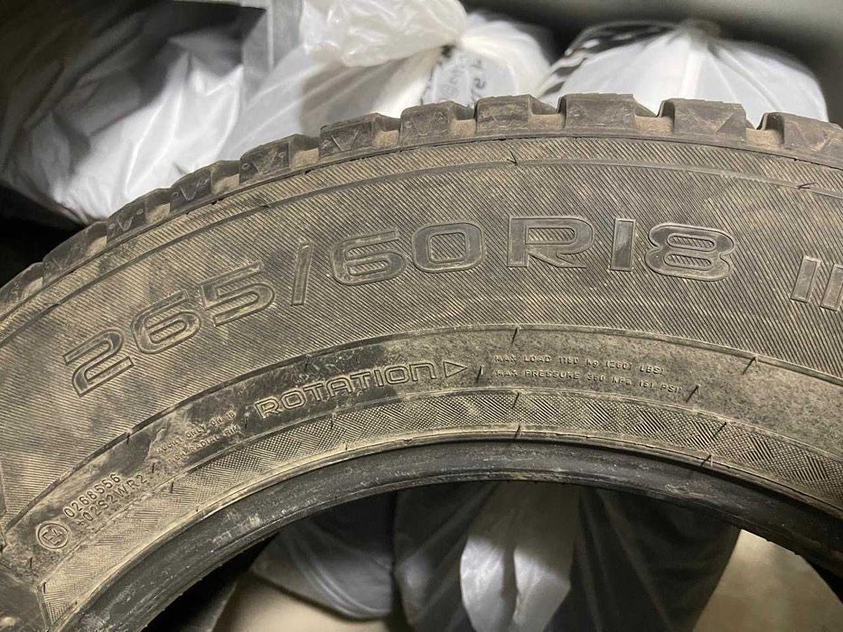 Продам б/у шины 265/60/18 NOKIAN