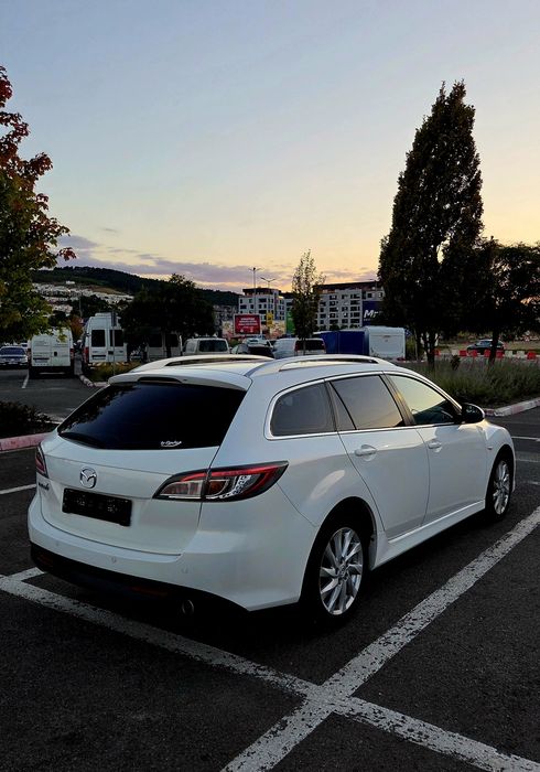 Mazda 6 ATENȚIE 186.000 km REALI, Alb Perlat, Bose, Încălzire scaune 163CP