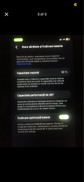 iPhone 11 – 128GB – Negru – True Tone – Stare bună