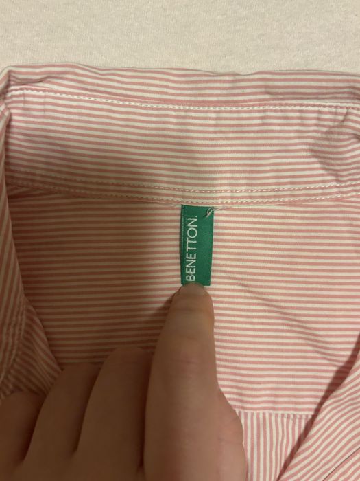 Розова дамска риза BENETTON