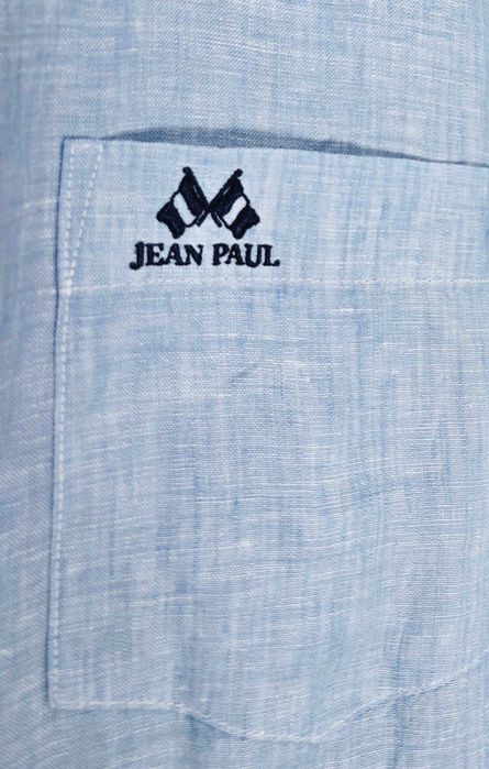 Jean Paul 100% Ленена Мъжка риза с къс ръкав размер М  НОВА