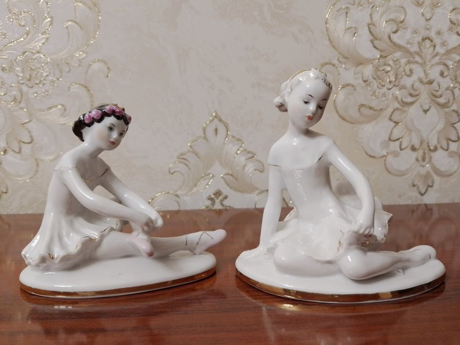 Статуэтки балерин Дашенька и Машенька. ЛФЗ.  См. все фото