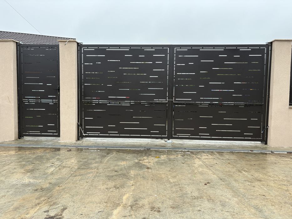 Portii/garduri/balustrazi, tabla decupata si fier forjat