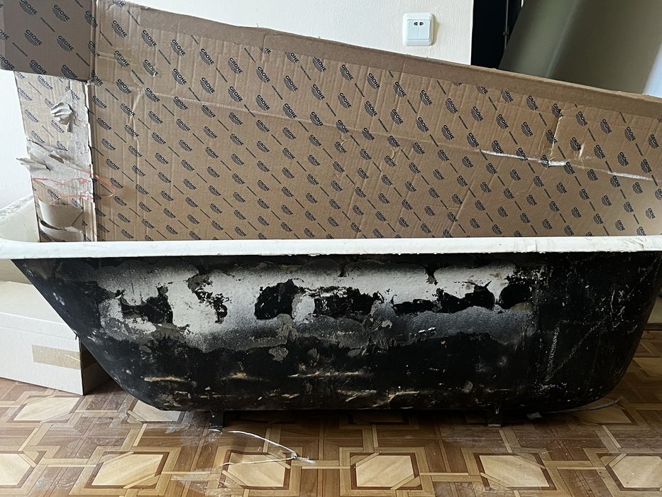 САМОВЫВОЗ ВАННА чугунная, советская 170/70/45 тяжелая